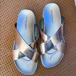 Rose gold Platform sandals